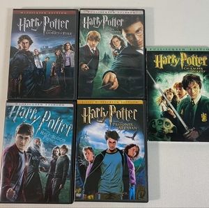 Harry Potter 5 DVD set lot - Wide Screen & Full Screen Editions